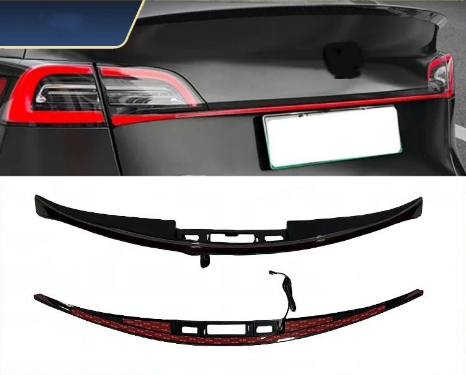 Rear Door Trunk LED Tail Light Brake Lamp Cover For Tesla Model 3/Y 2017-2023