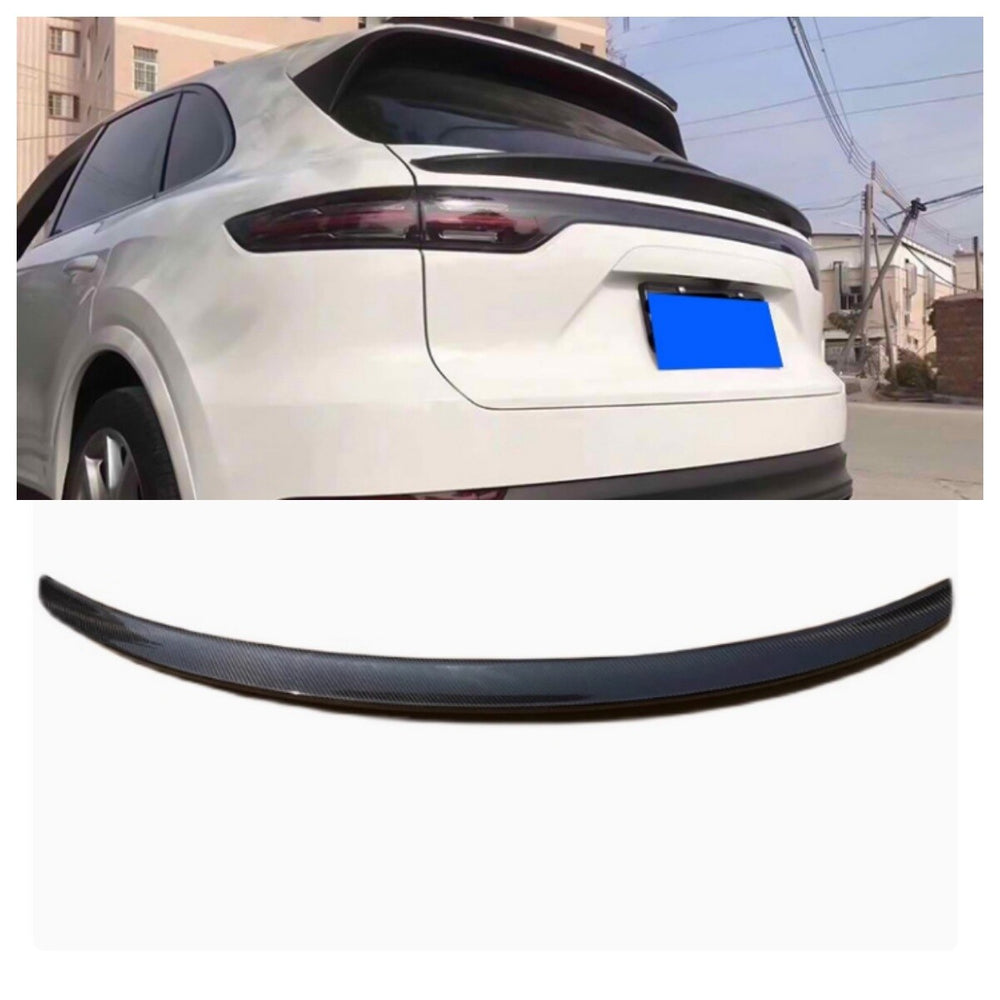 Rear Trunk Spoiler Tail Wing A For 2019-2025 Porsche Cayenne True Carbon Fiber