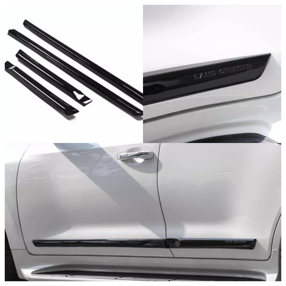 2010-2020 For Toyota Land Cruiser LC200 Black Side Door Body Panel Decor Trim