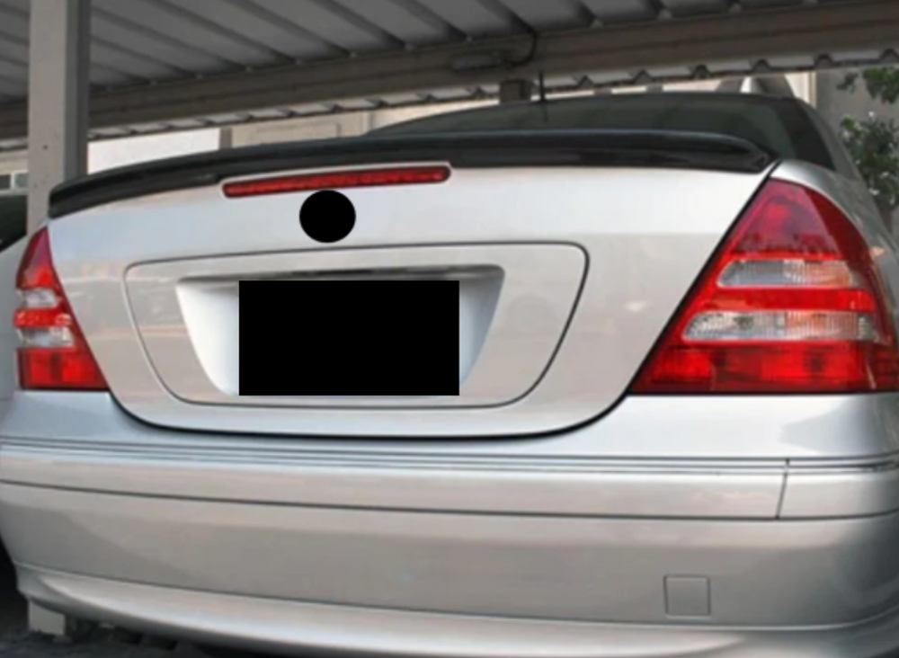 For 2001-2007 Mercedes-Benz C-Class W203 Sedan ABS Black Rear Trunk Spoiler Wing