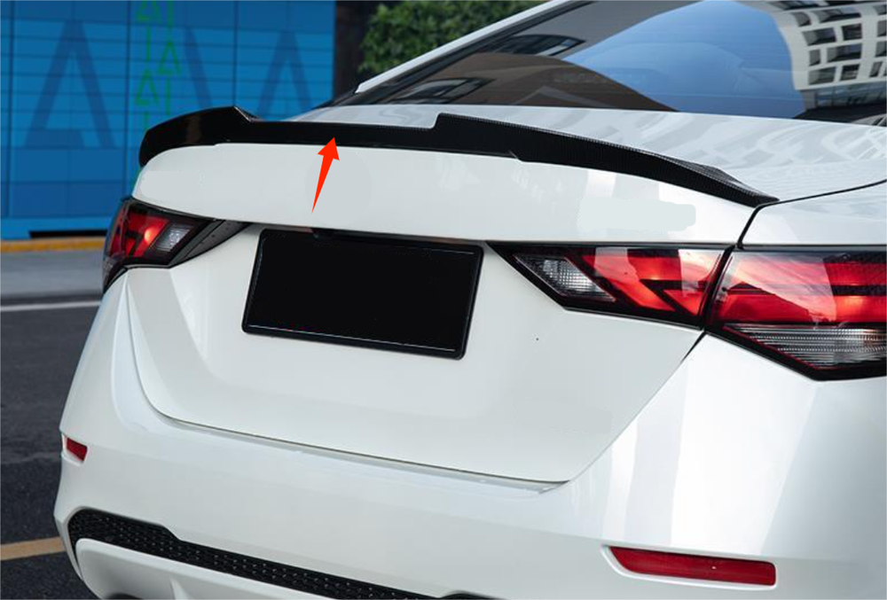 For 2020-2024 Nissan Sentra M4 Style Rear Trunk Spoiler Unpainted Wing Tail Lip