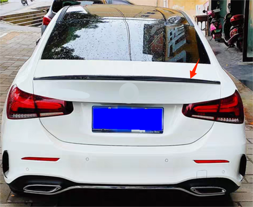 For 2019-2022 Mercedes-Benz A-Class V177 Sedan ABS Rear Spoiler Wing Black