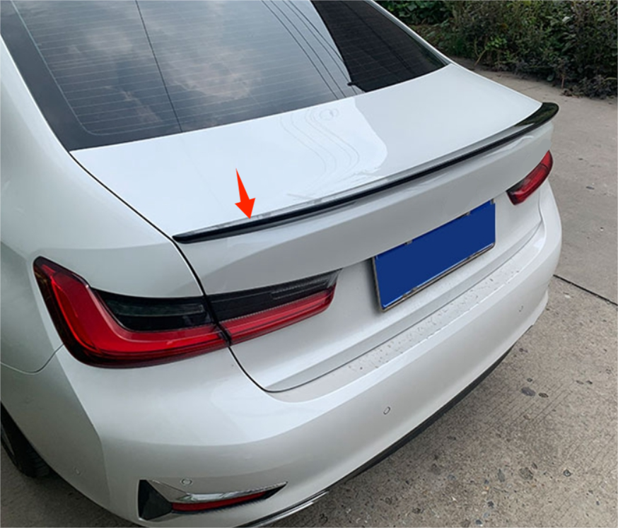 For 2019-2024 BMW 3 Series G20 G28 Sedan Rear Spoiler Wing P Style Glossy Black