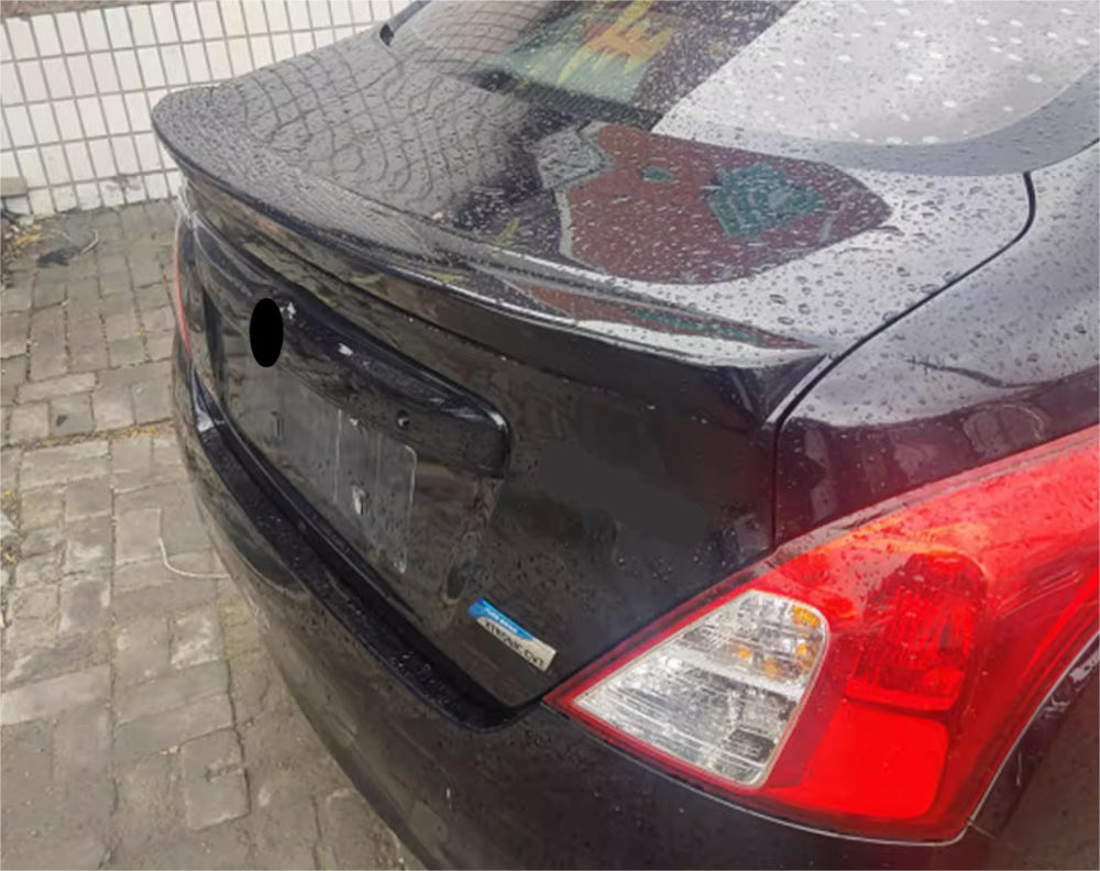 For 2012-2019 Nissan Versa Sedan 4-Door ABS Rear Trunk Spoiler Wing Glossy Black