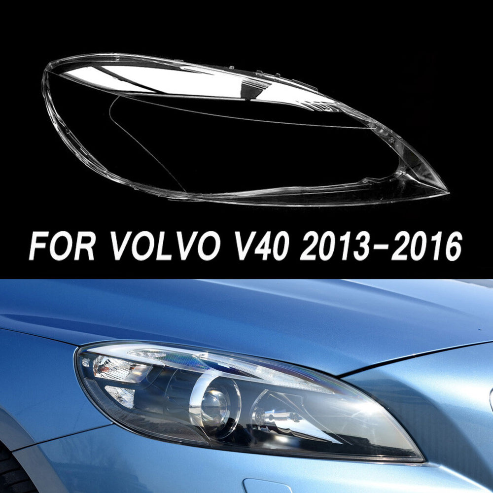 Headlight Cover Lens Right Headlamp Lampshade For VOLVO V40 2013-16 Transparent