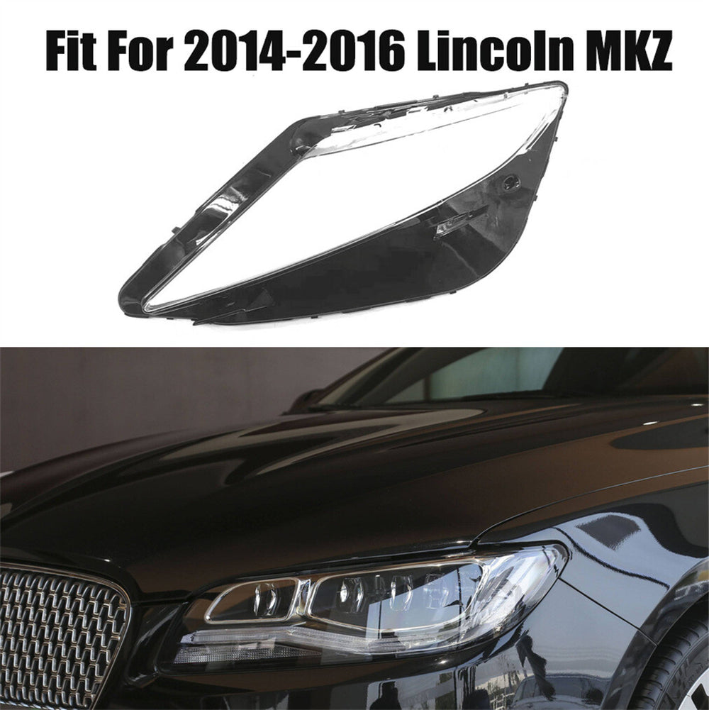 for 2014-2016 Lincoln MKZ Headlight Headlamp Lens Cover Left Side