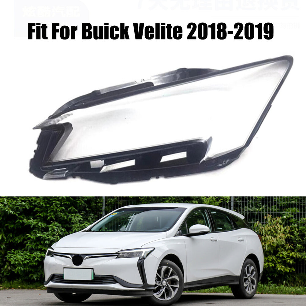 Fits Buick Velite 2018-2019 Headlight Headlamp Clear Lens Left Cover