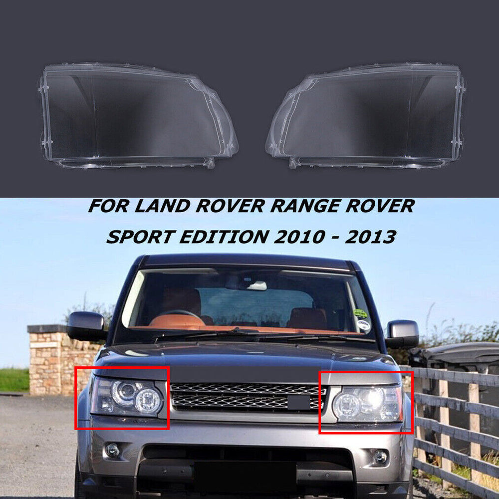 Headlamps Headlight Lens for Land Rover Range Rover Sport Edition 10-13 1Pair