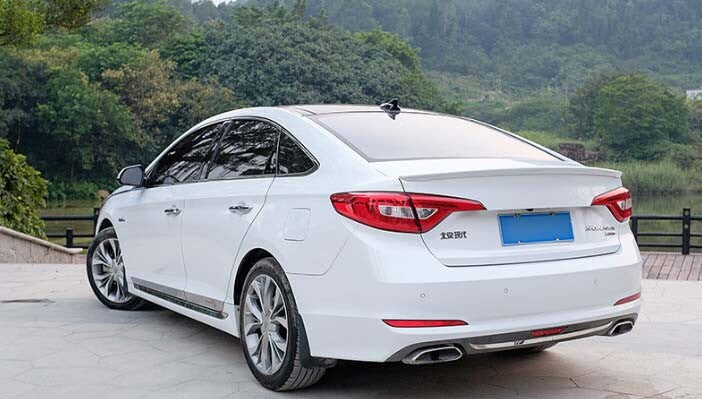 For 2015-2017 Hyundai Sonata MK9 Sedan Rear Trunk B Spoiler Wing Unpainted
