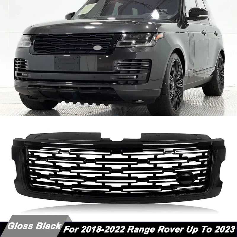 2023 Style Grille Front Bumper Grill For Range Rover Vogue L405 2018-2022 Black