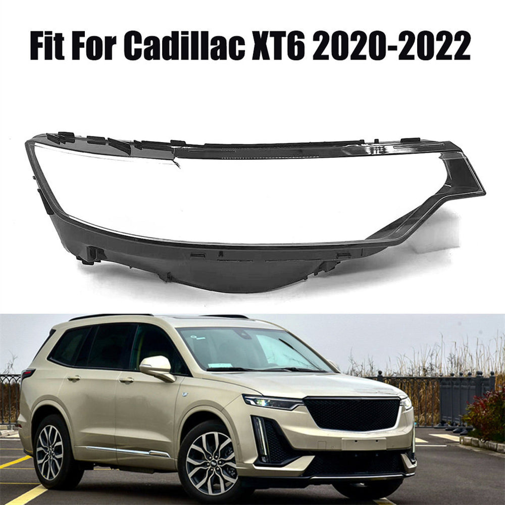 Fits Cadillac XT6 2020-2022 Right Side Headlight Headlamp Lens Cover
