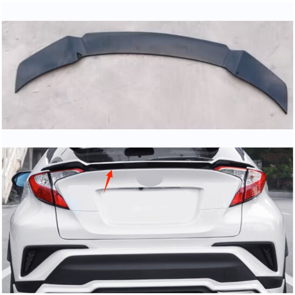 For 2016-2019 Toyota C-HR CHR 1pcs Rear Trunk Spoiler Wing Lip ABS Glossy Black