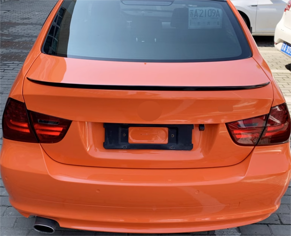 For 2005-2012 BMW 3 Series E90 M3 Style Sedan 4-Door Rear Spoiler Wing ABS Black