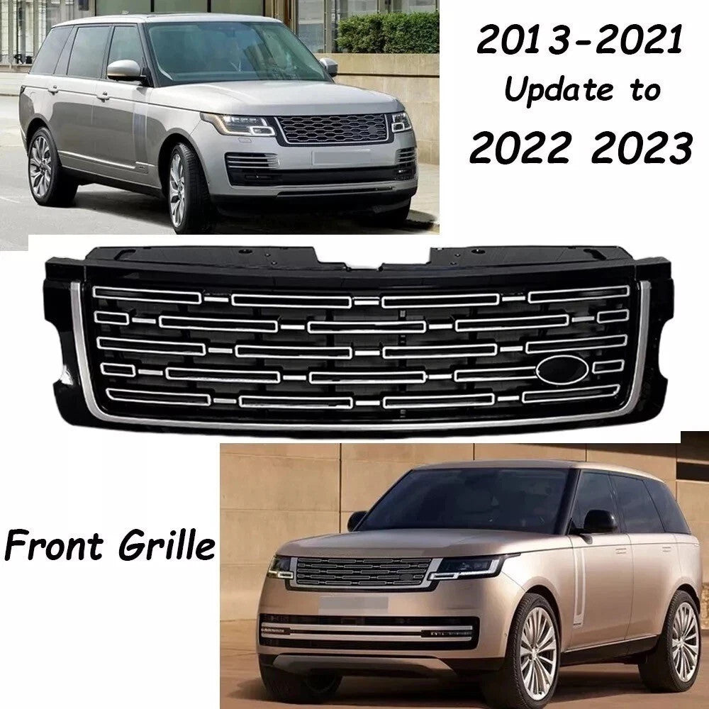 Front Bumper Grille Silver Mesh Grill For Range Rover Vogue HSE L405 2018-2022