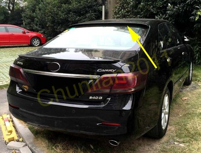 For 2007-2011 Toyota Camry Sedan Black Roof Factory Style Wing Window Spoilers