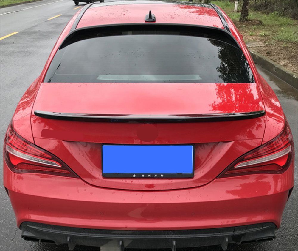 For 2014-2019 Mercedes-Benz CLA-Class 45 AMG W117 ABS Rear Spoiler Wing Black
