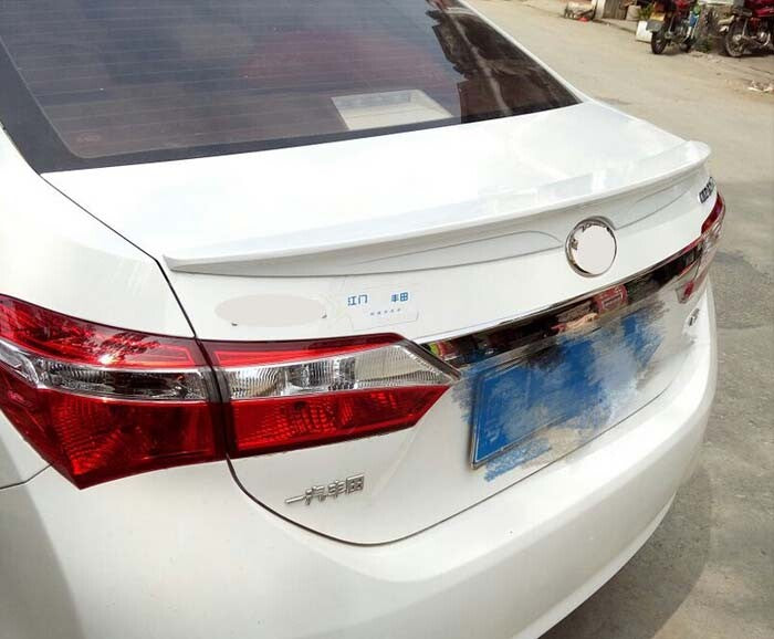 for 2014-2018 Toyota Corolla Rear Lip Wing Style Spoiler Factory ABS Unpainted