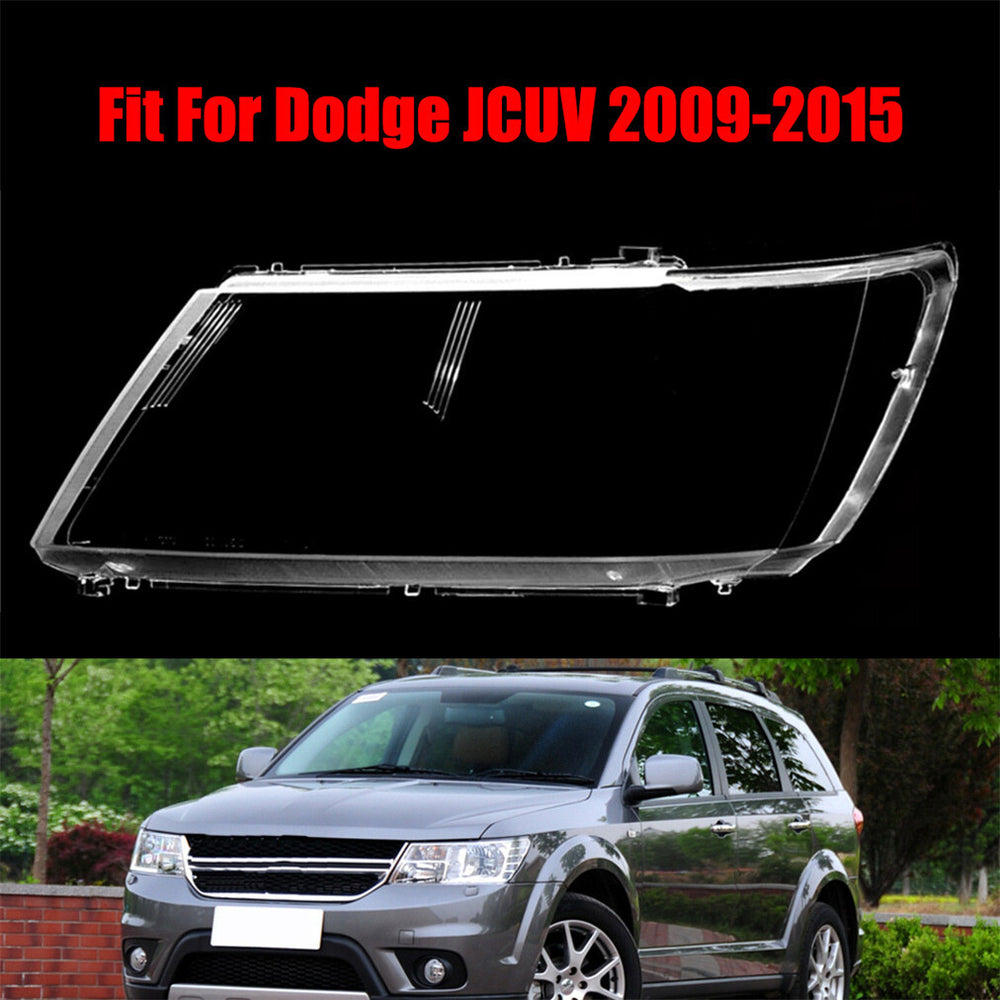Fits Dodge JCUV Journey 2009-2015 Headlight Headlamp Clear Lens Left Cover