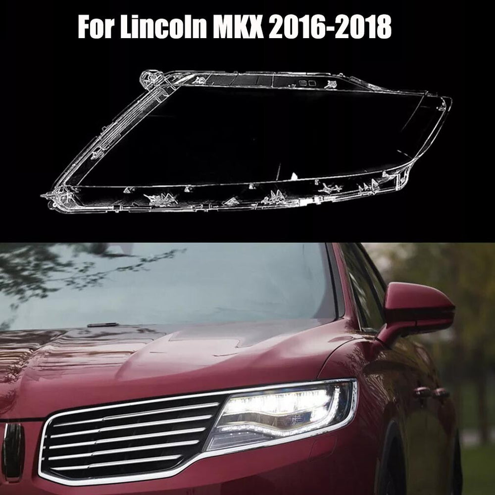 Fits Lincoln MKX 2015-2018 Left Side Headlight Lens Headlamp Shell Cover