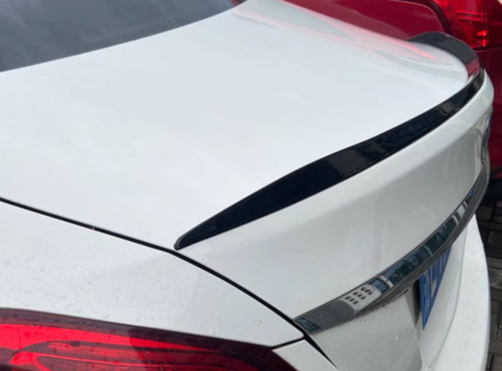 For 2015-2021 Mercedes-Benz C-Class W205 C63 Sedan Style Rear Spoiler ABS Black