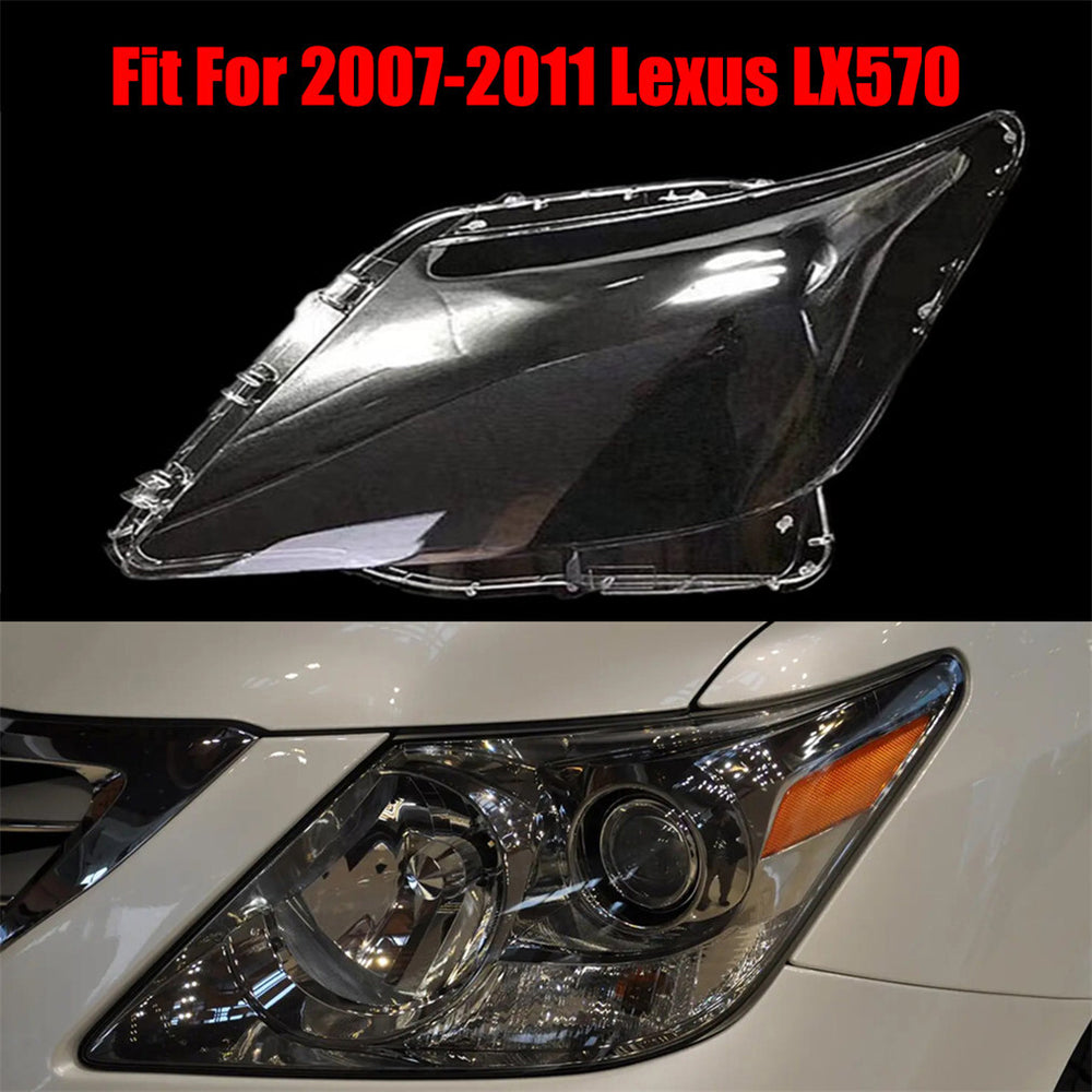 for 2007-2011 Lexus LX570 Headlight Headlamp Clear Lens Left Cover