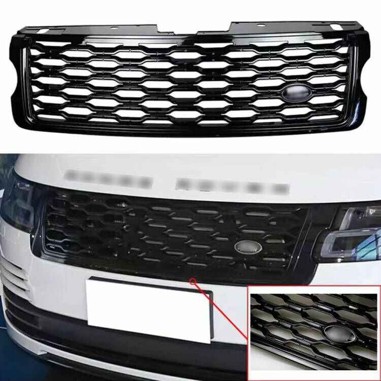 Front Bumper Grille Mesh Grill For Range Rover Vogue HSE L405 2013-2017 Black
