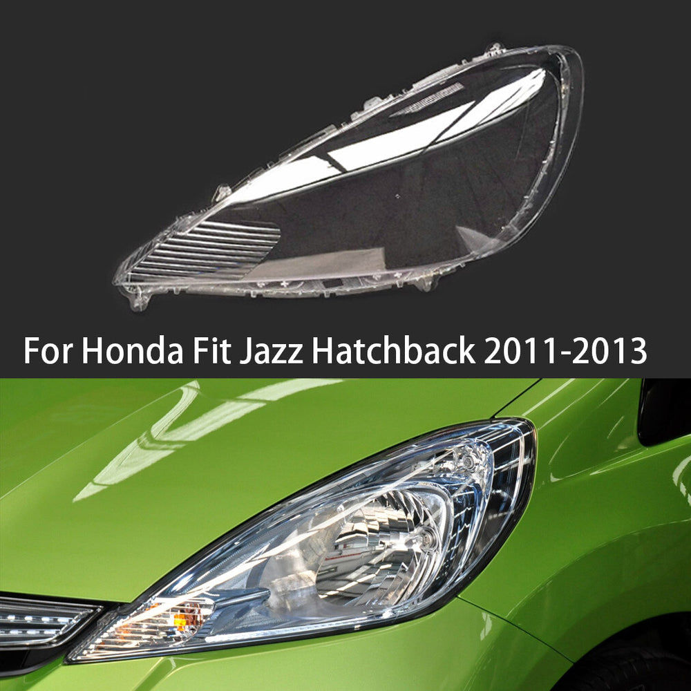 Left Front Headlight Lens Lamp Shell For Honda for Jazz Hatchback 2011-2013