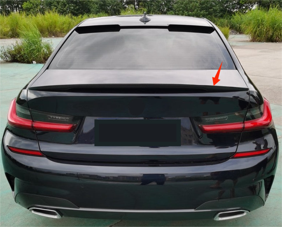 For 2019-2024 BMW 3 Series G20 G28 Sedan Rear Spoiler Wing Carbon Fiber P Style