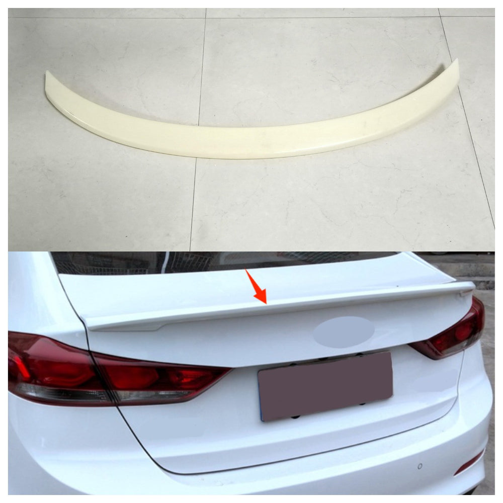 For 2017-2018 Hyundai Elantra Sedan Rear Trunk Spoiler Unpainted Wing Lip