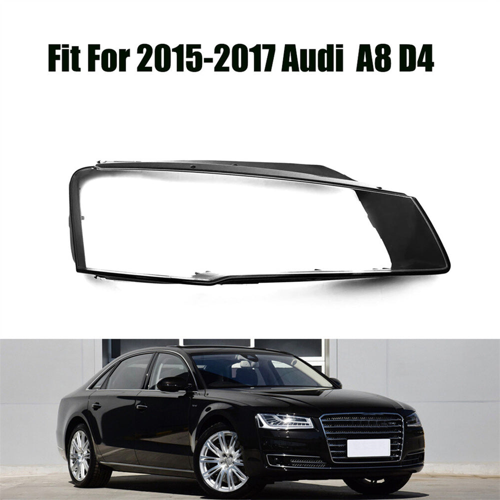 Headlight Headlamp Clear Lens Right Cover for 2015-2017 Audi A8 D4