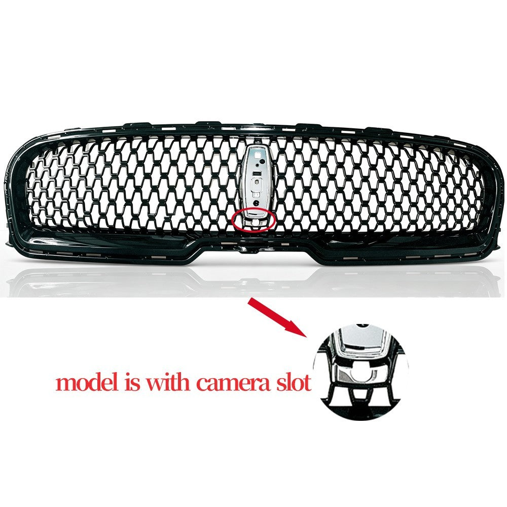 Front Mesh Grill Bumper Vent Grille Fit For Lincoln Continental 2017-2020 Black