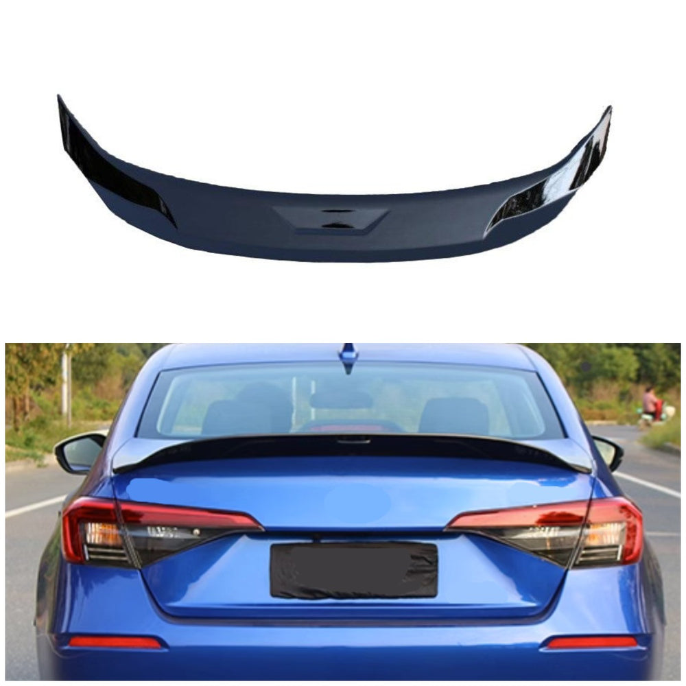 For 2022-2025 Honda Civic Sedan ABS JDM Style Rear Spoiler Wing Black