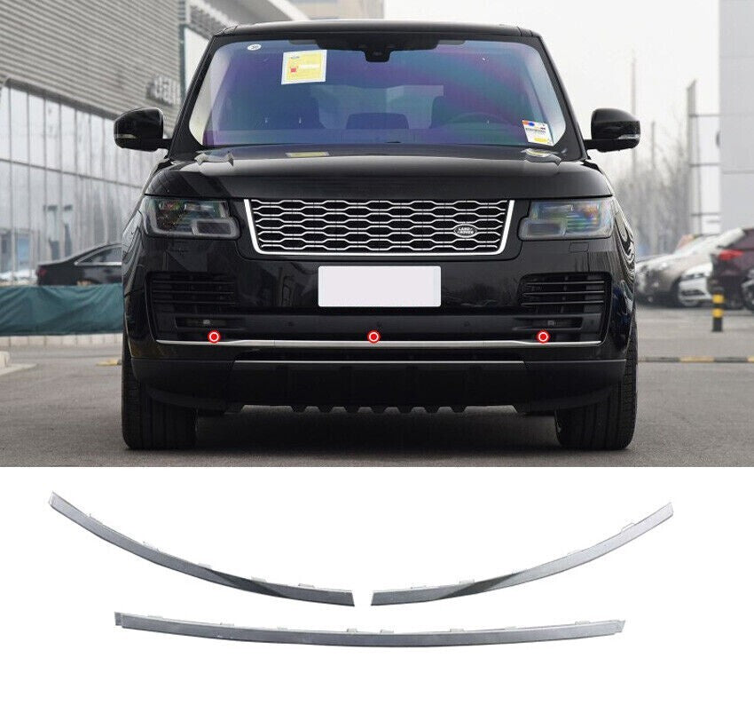 Front Bumper Protector Strip Trim Cover For Range Rover HSE L405 2018-2022 Silver