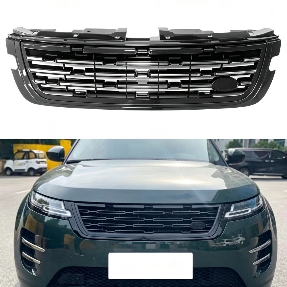 Front Bumper Grill Mesh Grill Black For Land Rover Range Rover Evoque 2021-2025