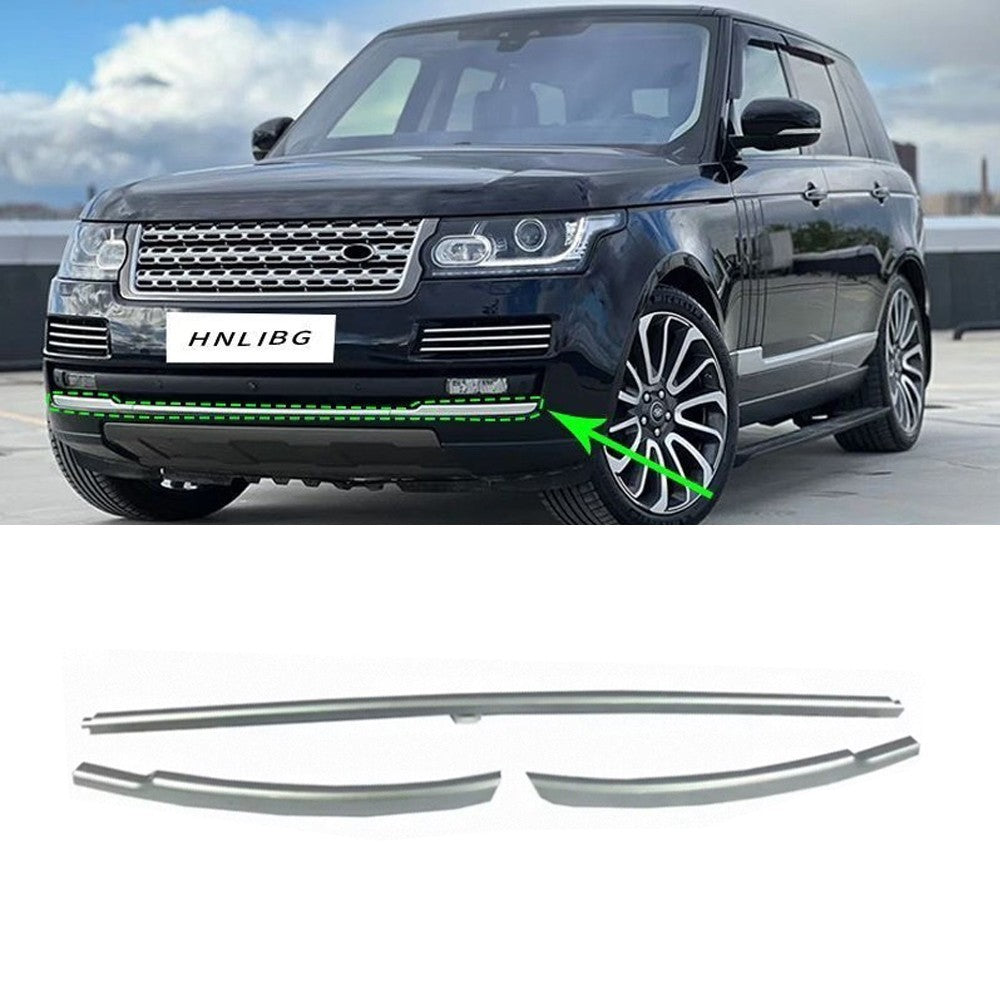 Front Bumper Protector Strip Trim For Range Rover Vogue HSE L405 2013-2017 Silver