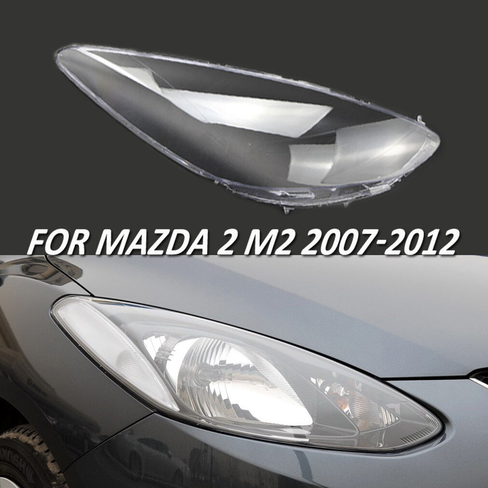 Right Headlight Lens Cover Transparent Lamp Shell for Mazda 2 M2 2007-2012
