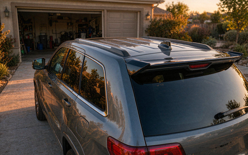 Jeep Grand Cherokee Exterior Upgrades: Headlight Lens Covers (2011–2019) & Rear Spoilers (2013–2021)