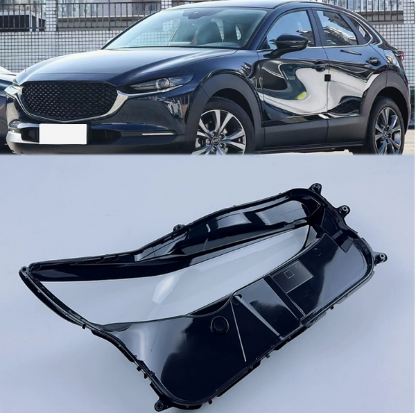 LH+RH Headlight Clear Lens Housing Cover+Glue A For Mazda CX-30 2021-2023 2022