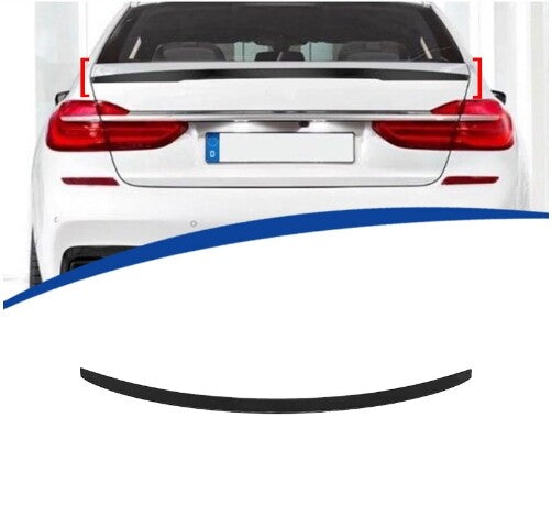 For BMW 7 Series M7 16-22 Gloss Black Rear Spoiler Tail Trunk Lip Wing Bar