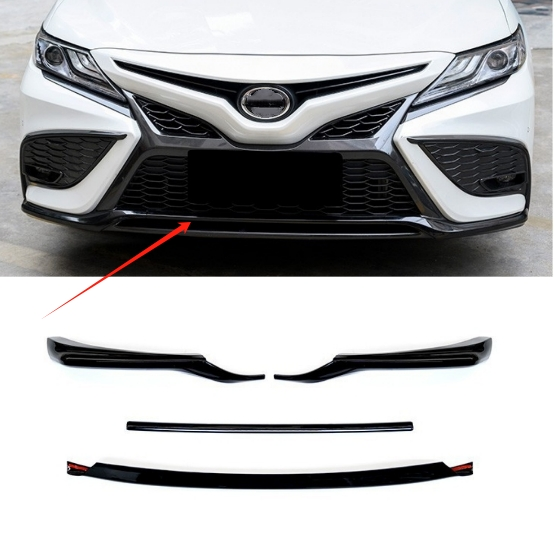 4PCS For Toyota Camry SE XSE 21-22 ABS Black Front Bumper Moulding Cover Trim A