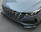 For Hyundai Elantra 21-23 Black Front Bumper Lip Chin Splitter Spoiler trim A