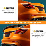 55'' Carbon Fiber Style Rear Trunk Wing Spoiler for Audi A6 Sedan 1995-2025