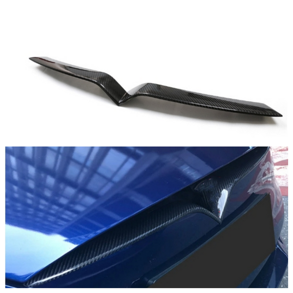 Front Bumper Center Hood Grill Strip Fit For Tesla Model X 16-2023 Carbon ABS