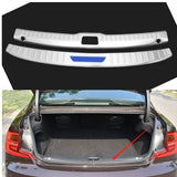 2PCS For 18-20 Volvo S90 Inner & Outer Rear Bumper Protector Sill Plate Trim A