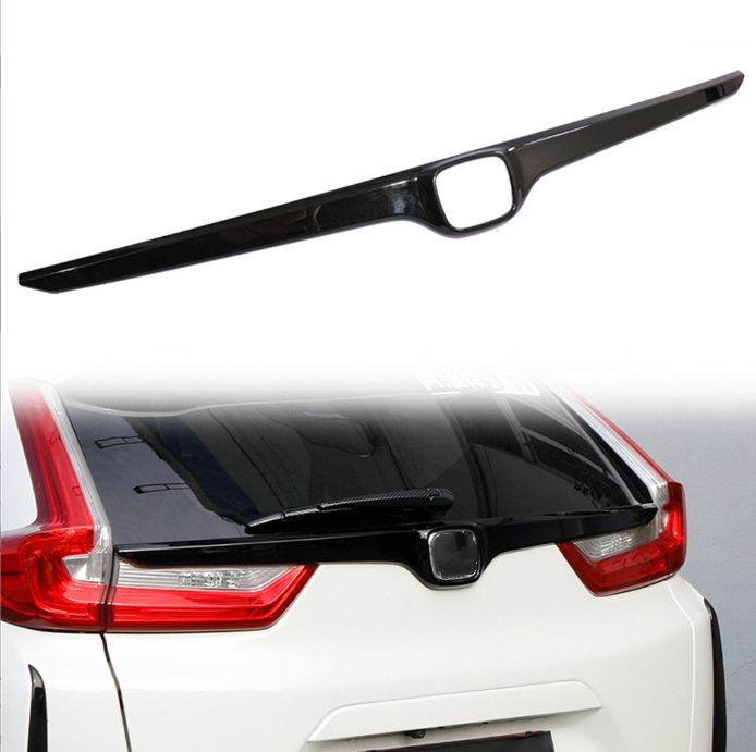 ABS BLACK Rear Door Car Logo Frame cover trim For Honda CR-V CRV 2017-2021-2022