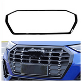 FOR Audi Q3 2019-2023 Glossy Black front bumper grill forming strip cover trim