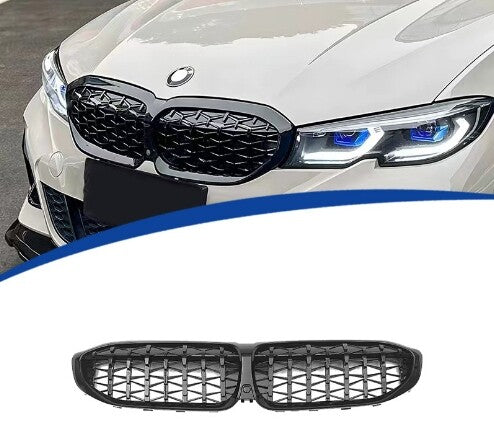Diamond Style Front Bumper Grille For BMW 3-Series G20 G28 2019 2020