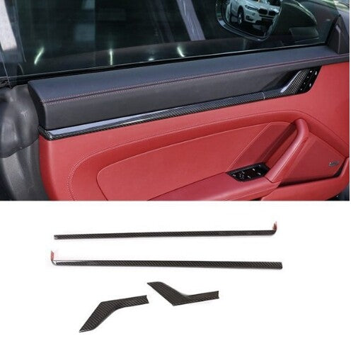 For Porsche 911 992 2019-2021 Real carbon fiber Interior Door Panel cover Trim