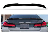 For BMW 5 Series M5 18-23 PRO Gloss Black Rear Trunk Spoiler Wing Flap 1PCS