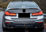 For BMW 5 Series M5 18-23 PRO Gloss Black Rear Trunk Spoiler Wing Flap 1PCS